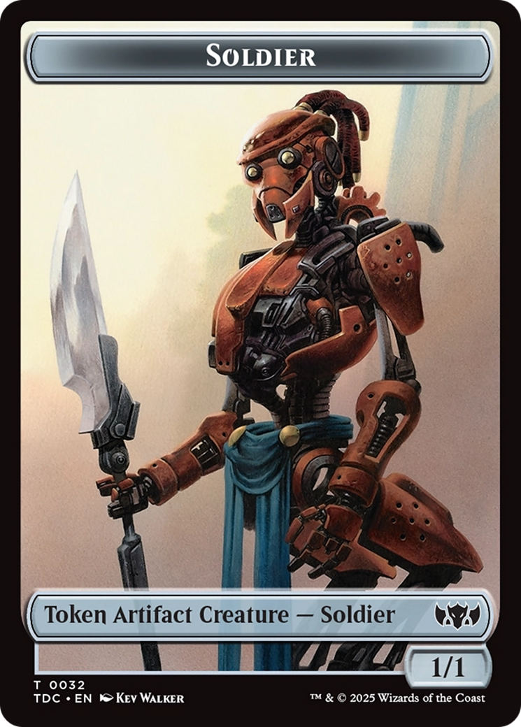 Solider (0032) // Copy Double-Sided Token [Tarkir: Dragonstorm Commander Tokens] | Good Games Modbury