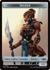 Solider (0032) // Copy Double-Sided Token [Tarkir: Dragonstorm Commander Tokens] | Good Games Modbury