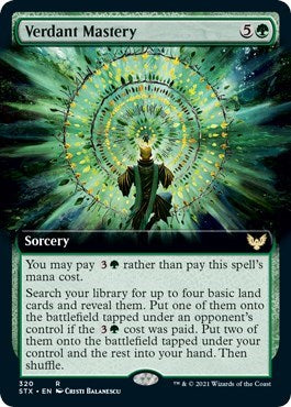 Verdant Mastery (Extended Art) [Strixhaven: School of Mages] | Good Games Modbury