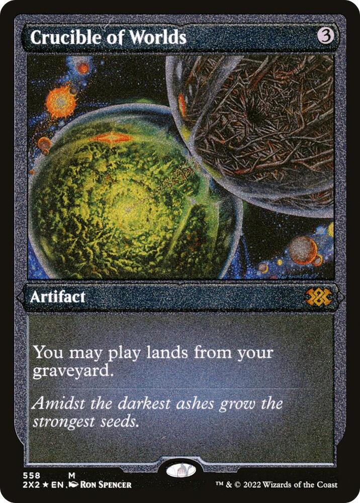 Crucible of Worlds Foil Etched 558 (Double Masters 2022)  - Foil | Good Games Modbury