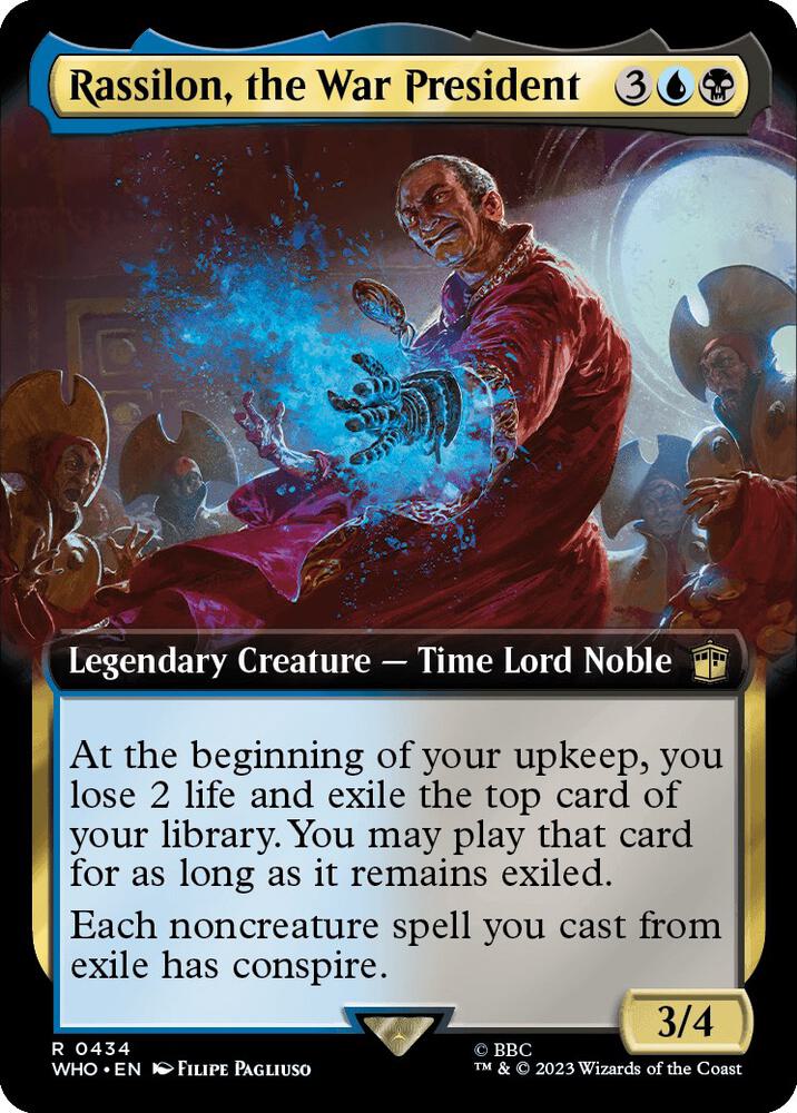 Rassilon, the War President 434/331 (Universes Beyond: Doctor Who)  - Extended Art | Good Games Modbury
