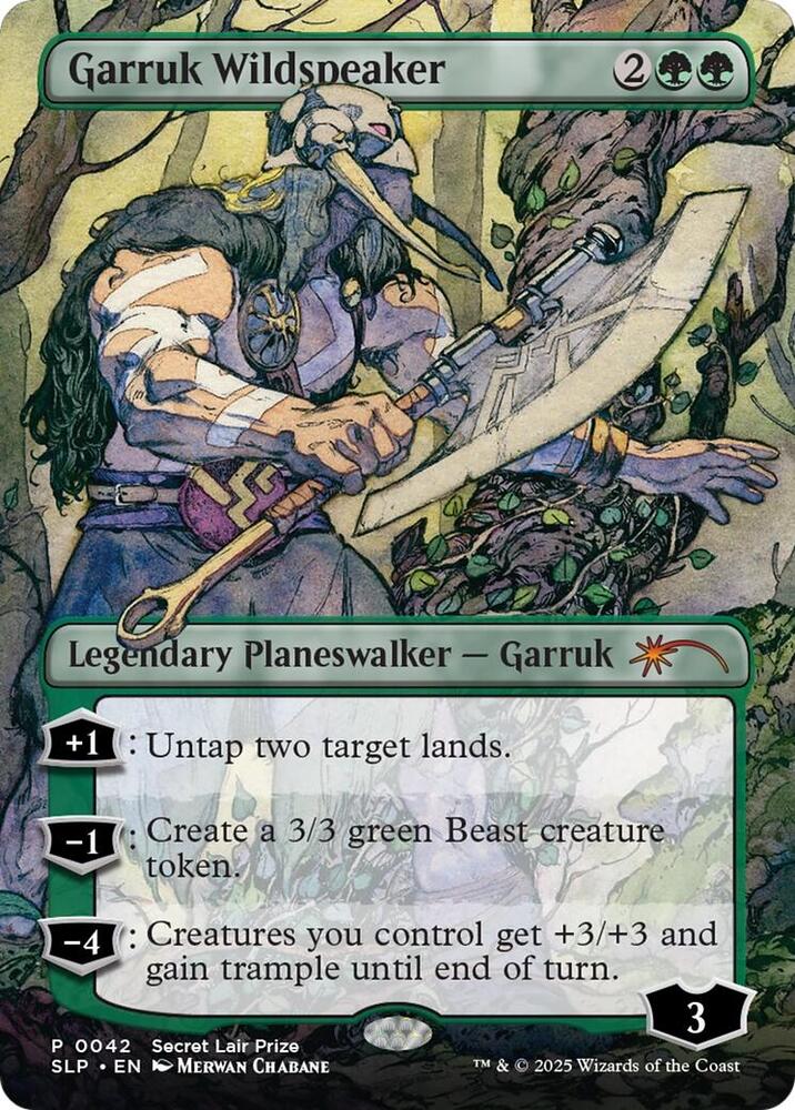 Garruk Wildspeaker 42/50 (Secret Lair Showdown)  - Borderless Foil | Good Games Modbury