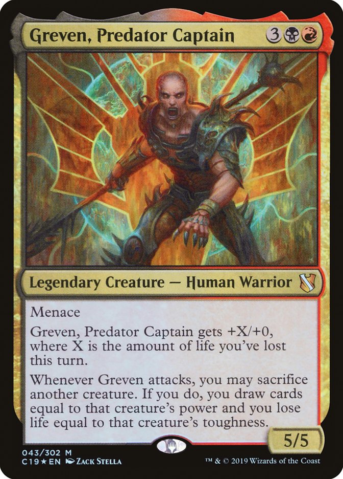 Greven, Predator Captain 43/302 (Commander 2019)  - Foil | Good Games Modbury