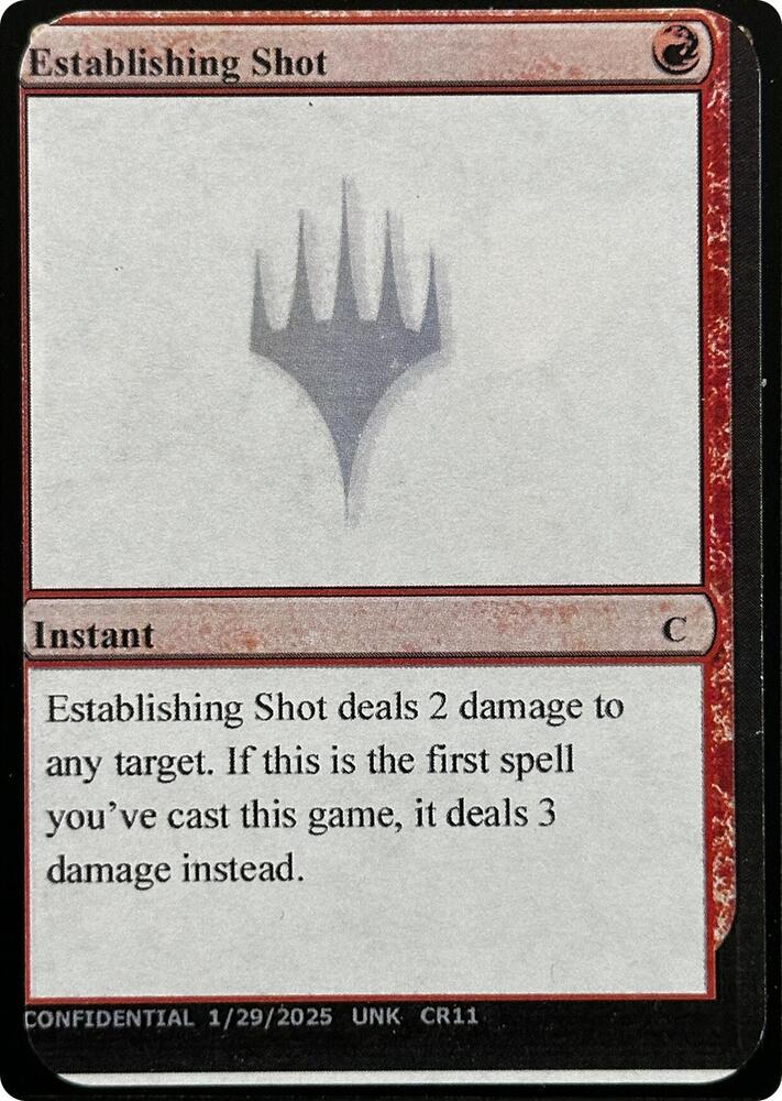 Establishing Shot CR11a/477 (Un-Known Event Playtest Cards)  | Good Games Modbury