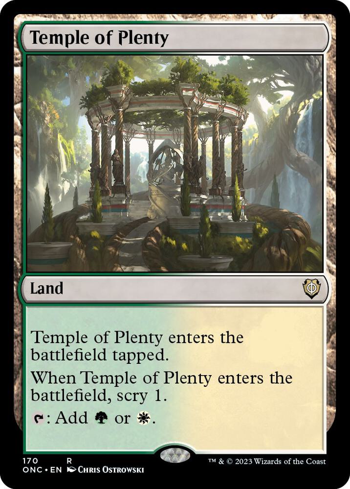 Temple of Plenty 170/28 (Commander: Phyrexia: All Will Be One)  | Good Games Modbury