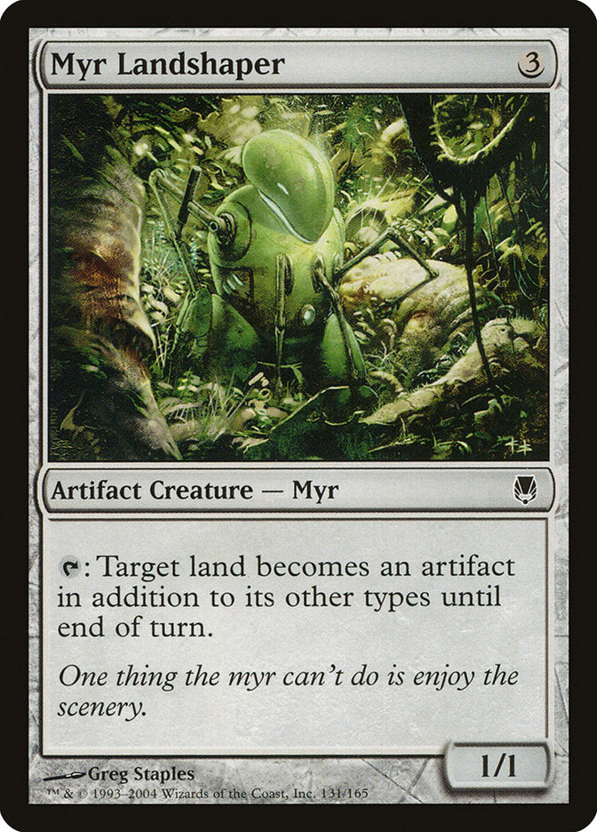 Myr Landshaper 131 (Darksteel)  - Foil | Good Games Modbury