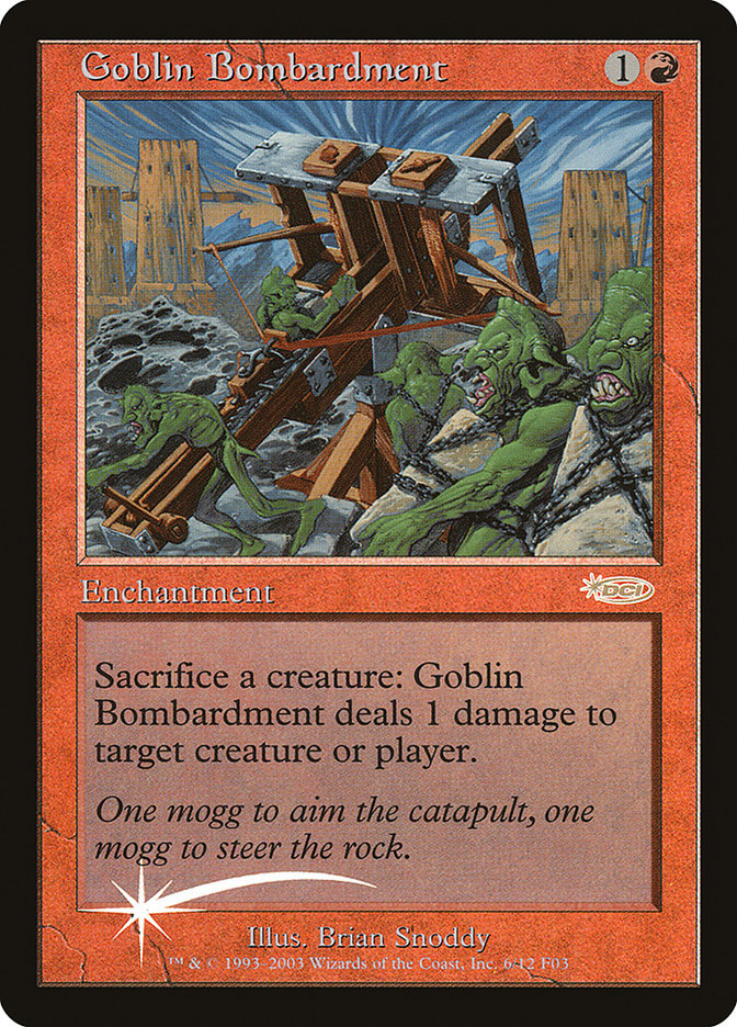 Goblin Bombardment [Friday Night Magic 2003] | Good Games Modbury