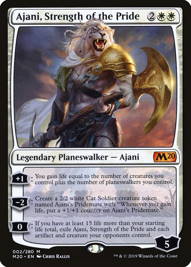 Ajani, Strength of the Pride [Core Set 2020] | Good Games Modbury