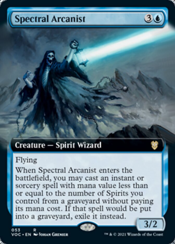 Spectral Arcanist (Extended Art) [Innistrad: Crimson Vow Commander] | Good Games Modbury