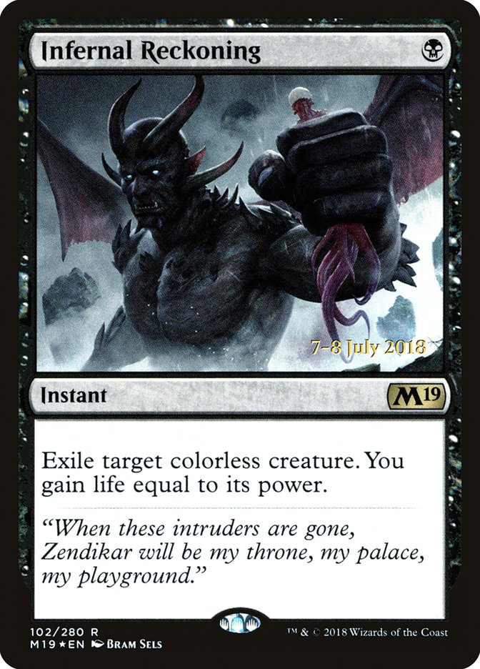 Infernal Reckoning [Core Set 2019 Prerelease Promos] | Good Games Modbury
