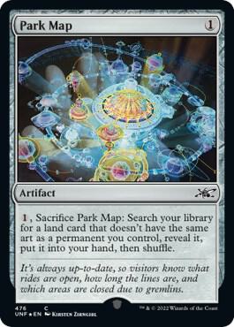 Park Map Galaxy Foil 476/244 (Unfinity)  - Foil | Good Games Modbury