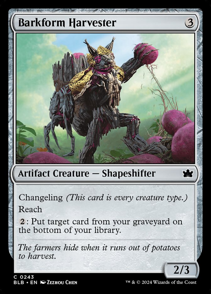 Barkform Harvester 243/281 (Bloomburrow)  - Foil | Good Games Modbury