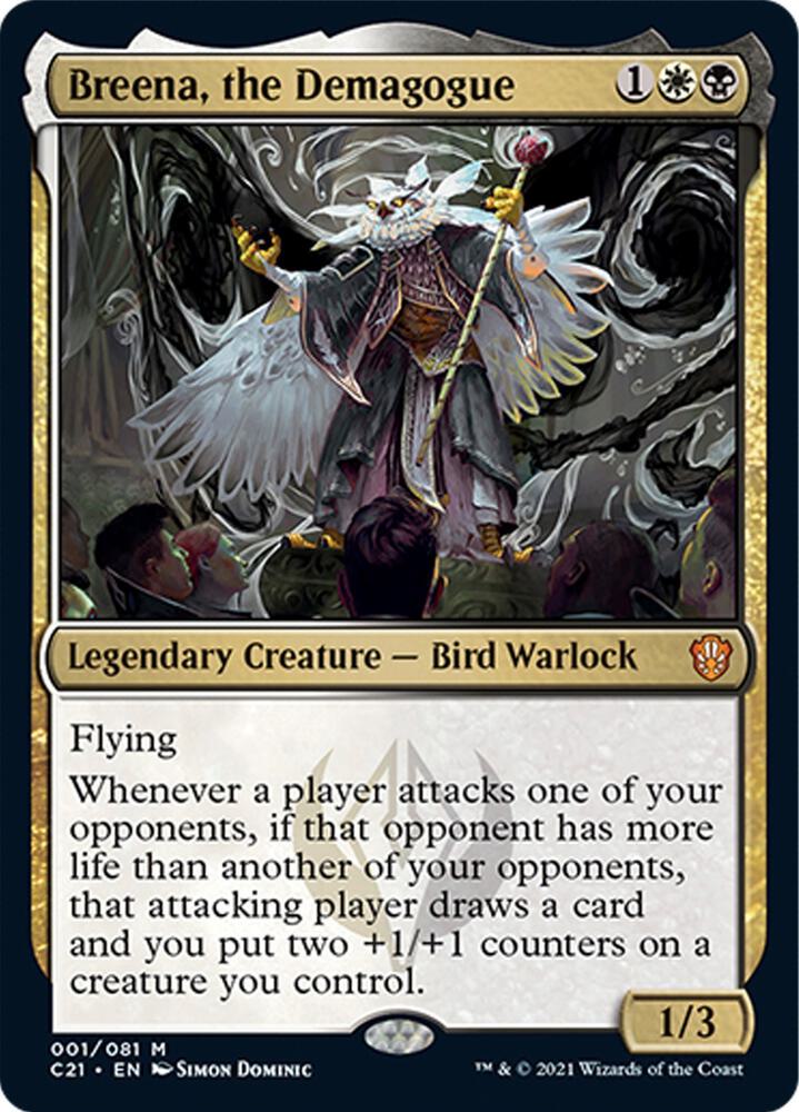 Breena the Demagogue 1 (Commander 2021)  - Foil | Good Games Modbury