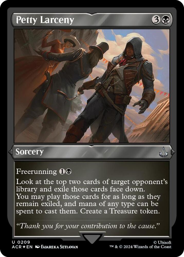 Petty Larceny 209 (Universes Beyond: Assassin's Creed)  - Etched Foil | Good Games Modbury
