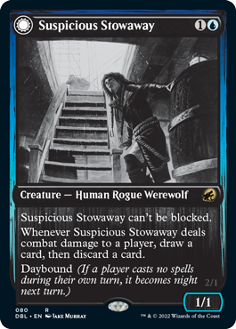 Suspicious Stowaway // Seafaring Werewolf [Innistrad: Double Feature] | Good Games Modbury