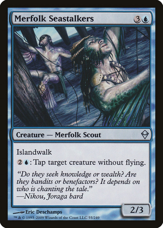 Merfolk Seastalkers 55/249 (Zendikar)  | Good Games Modbury