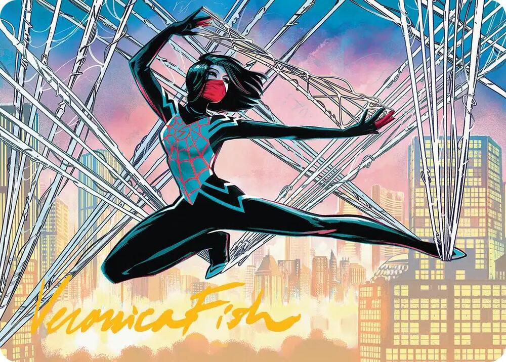 Silk Web Weaver Art Card 39 54 Gold Stamped Signature 39 (Art Series: Marvel's Spider-Man)  | Good Games Modbury