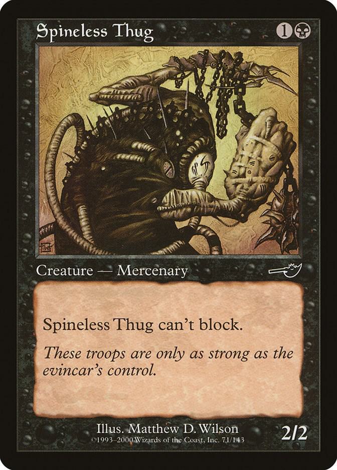 Spineless Thug 71/143 (Nemesis)  | Good Games Modbury