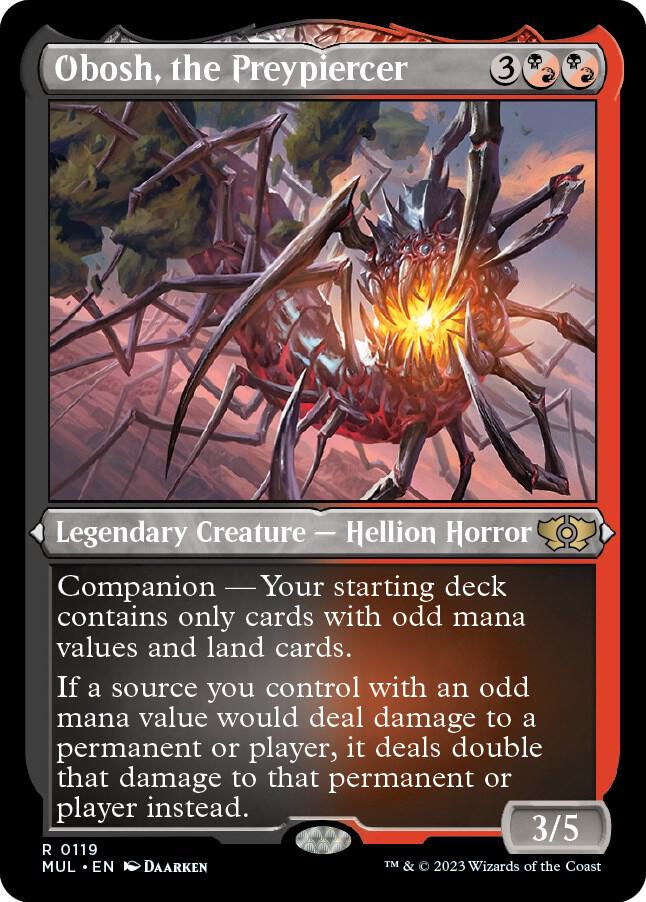 Obosh, the Preypiercer 119 (March of the Machine: Multiverse Legends)  - Etched Foil | Good Games Modbury