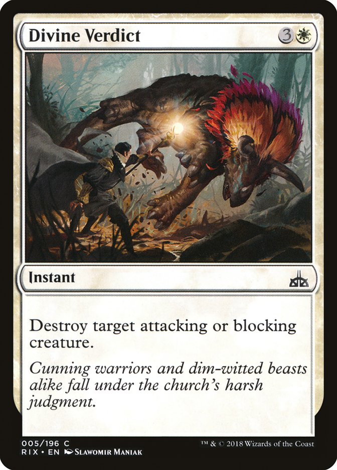 Divine Verdict 5/196 (Rivals of Ixalan)  - Foil | Good Games Modbury