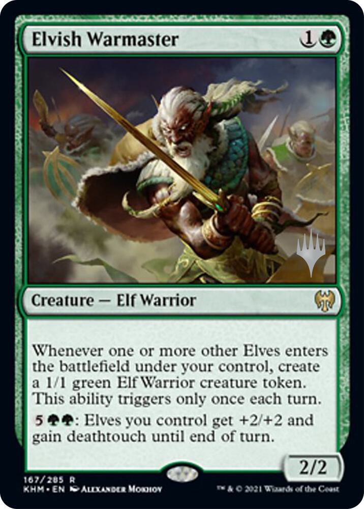 Elvish Warmaster 167p/1 (Promo Pack: Kaldheim)  | Good Games Modbury