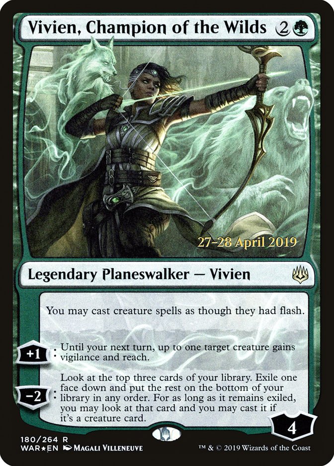 Vivien, Champion of the Wilds [War of the Spark Prerelease Promos] | Good Games Modbury