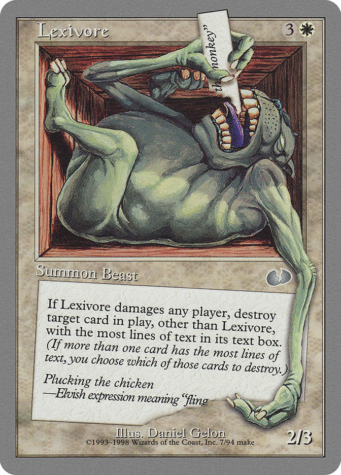 Lexivore 7/94 (Unglued)  | Good Games Modbury