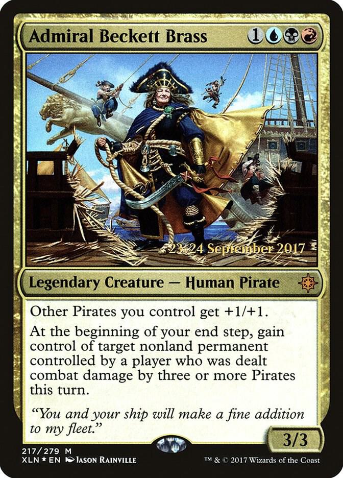 Admiral Beckett Brass 217s/120 (Prerelease Cards)  - PreRelease Foil | Good Games Modbury