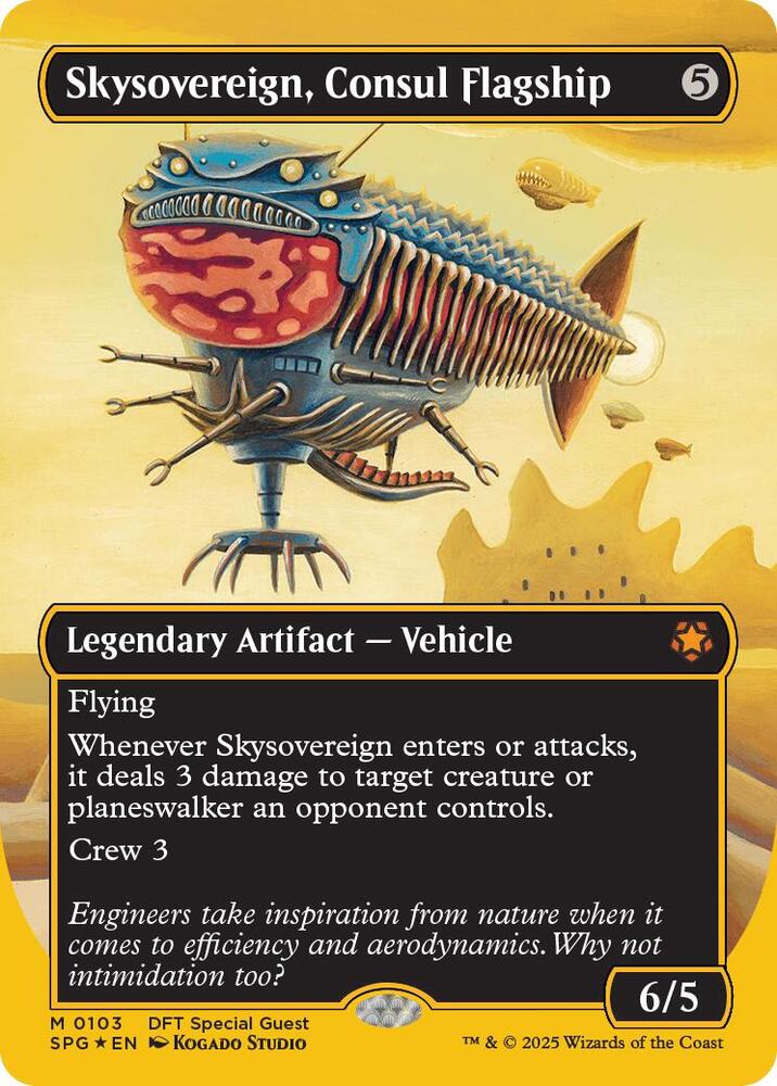 Skysovereign ,Consul Flagship 103/0 (Special Guests)  - Borderless First-Place Foil | Good Games Modbury
