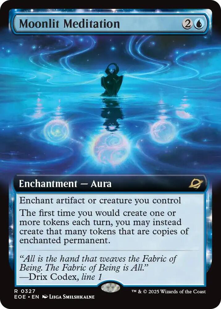 Moonlit Meditation  327 (Edge of Eternities)  - Extended Art Foil | Good Games Modbury
