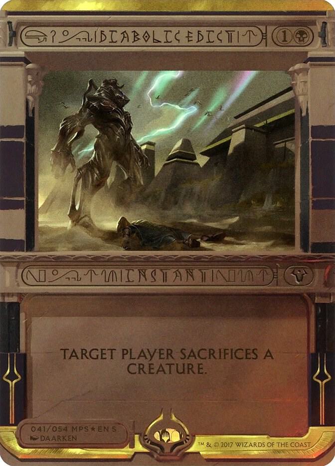 Diabolic Edict 41/54 (Masterpiece Series: Amonkhet Invocations)  - Foil | Good Games Modbury