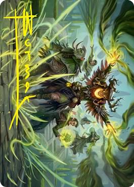 Witherbloom Command Art Card Gold Stamped Signature 45 (Art Series: Strixhaven)  | Good Games Modbury