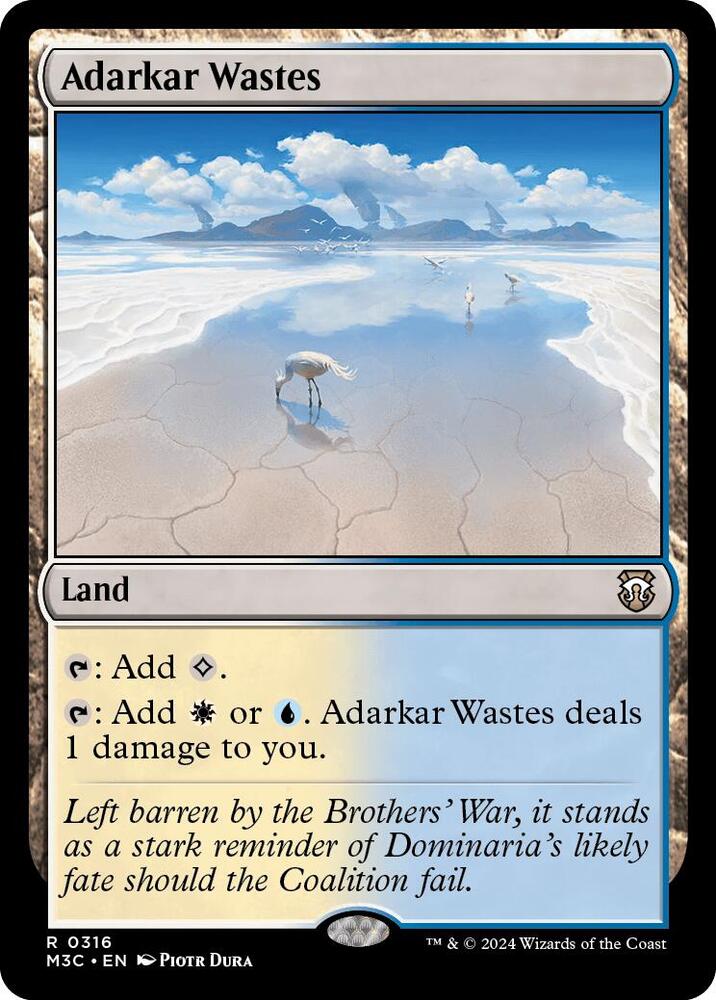 Adarkar Wastes 316/411 (Commander: Modern Horizons 3)  - Ripple Foil | Good Games Modbury