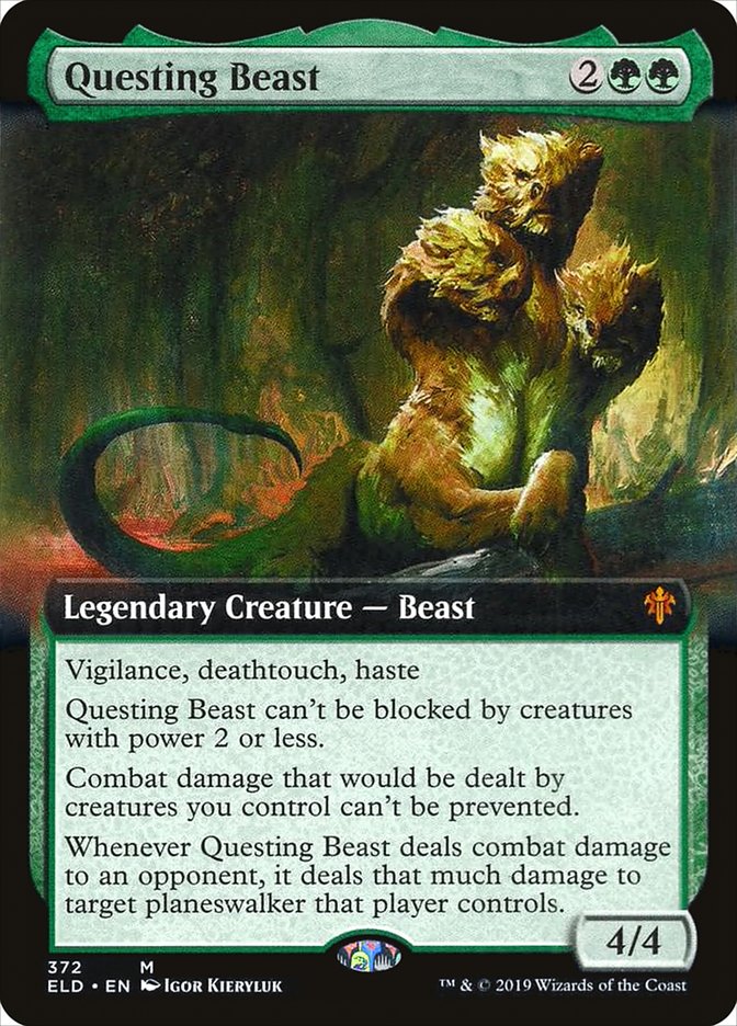 Questing Beast (Extended Art) [Throne of Eldraine] | Good Games Modbury