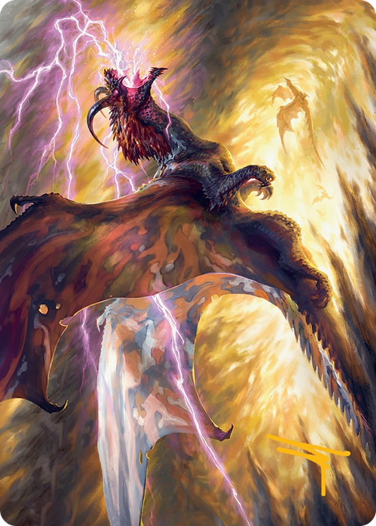 Stormscale Scion Art Card (17/54) [Tarkir: Dragonstorm Art Series] | Good Games Modbury