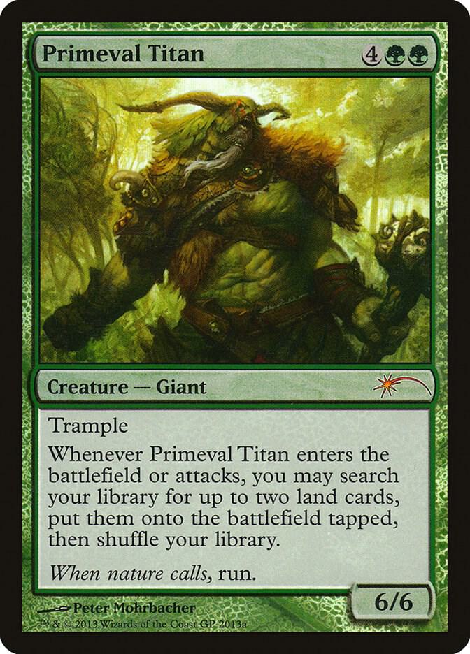 Primeval Titan GP2013a (Grand Prix Promos)  - Foil | Good Games Modbury