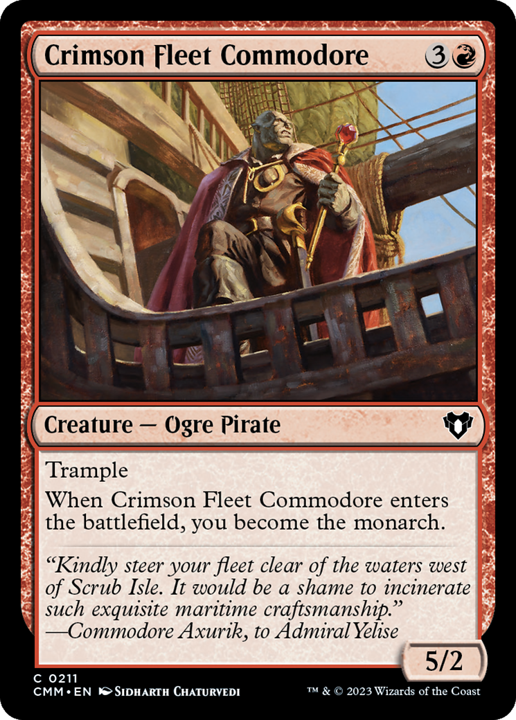 Crimson Fleet Commodore [Commander Masters] | Good Games Modbury