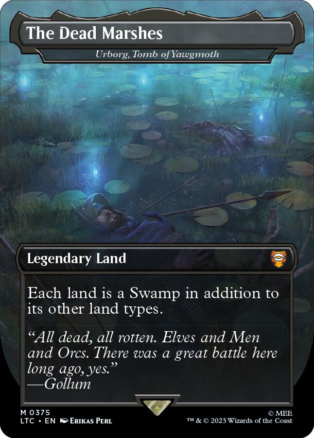 The Dead Marshes Urborg Tomb of Yawgmoth Borderless 375 (Commander: The Lord of the Rings: Tales of Middle-earth)  - Borderless Foil | Good Games Modbury
