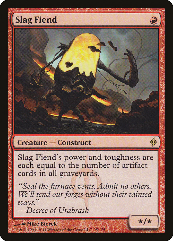 Slag Fiend 95 (New Phyrexia)  - Foil | Good Games Modbury