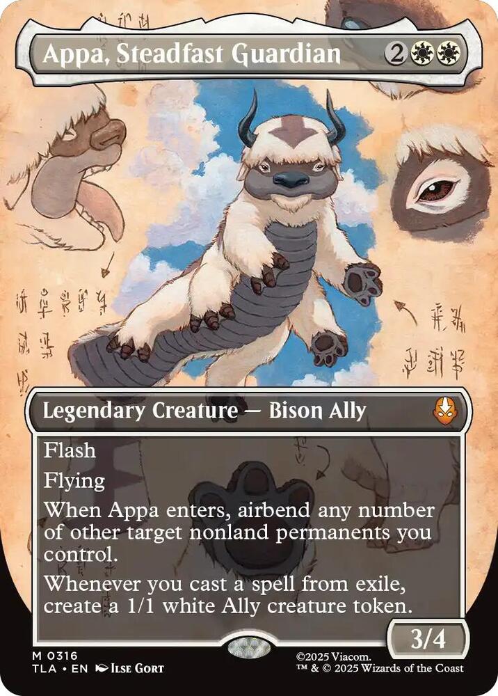 Appa, Steadfast Guardian 316 (Avatar: The Last Airbender)  - Borderless Foil | Good Games Modbury