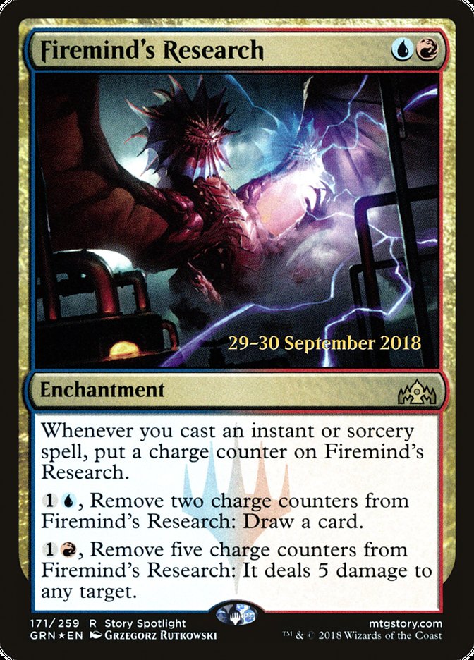 Firemind's Research [Guilds of Ravnica Prerelease Promos] | Good Games Modbury