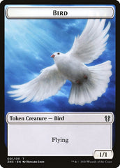 Bird // Kor Ally Double-Sided Token [Zendikar Rising Commander Tokens] | Good Games Modbury