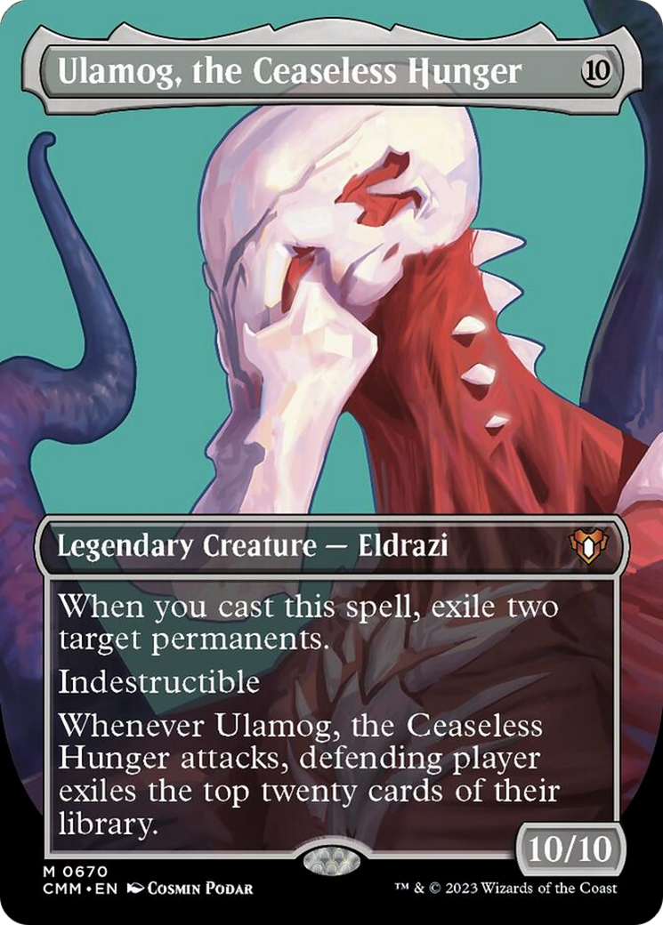 Ulamog, the Ceaseless Hunger (Borderless Profile) [Commander Masters] | Good Games Modbury