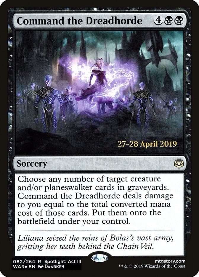 Command the Dreadhorde 82s/176 (Prerelease Cards)  - Foil | Good Games Modbury