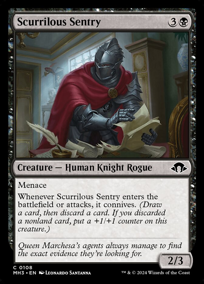 Scurrilous Sentry 108/319 (Modern Horizons 3)  | Good Games Modbury