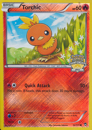 Torchic (12/111) (City Championship Promo) [XY: Furious Fists] | Good Games Modbury