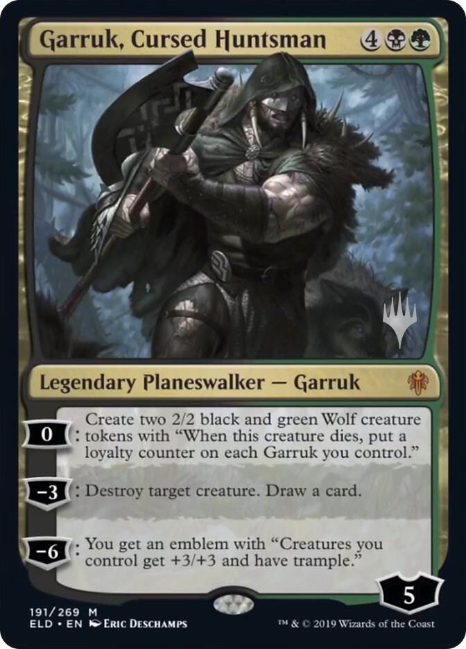 Garruk Cursed Huntsman 191p/152 (Promo Pack: Throne of Eldraine)  - Foil | Good Games Modbury