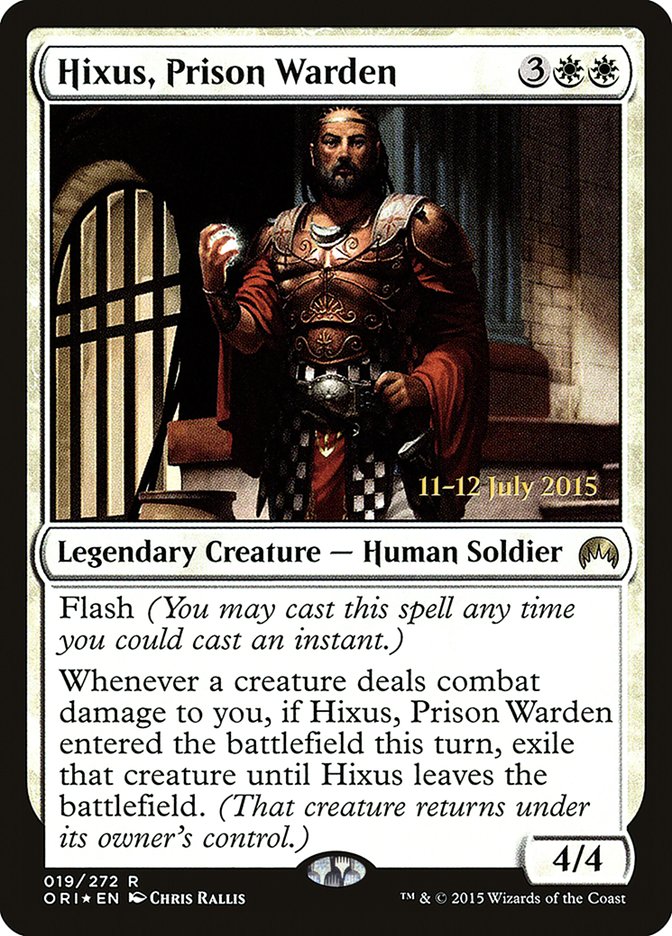Hixus, Prison Warden [Magic Origins Prerelease Promos] | Good Games Modbury