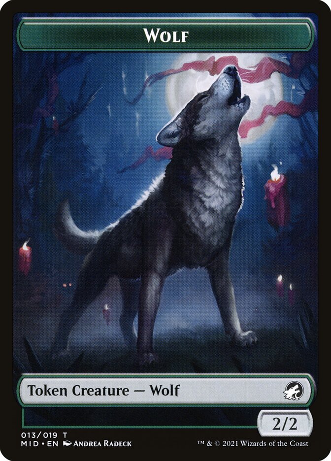 Wolf (013) // Clue (016) Double-Sided Token [Challenger Decks 2022 Tokens] | Good Games Modbury