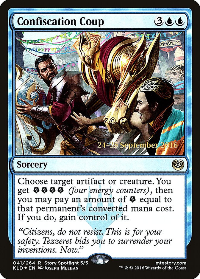 Confiscation Coup [Kaladesh Prerelease Promos] | Good Games Modbury